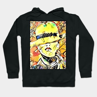 Woman with hat, motif 3 Hoodie